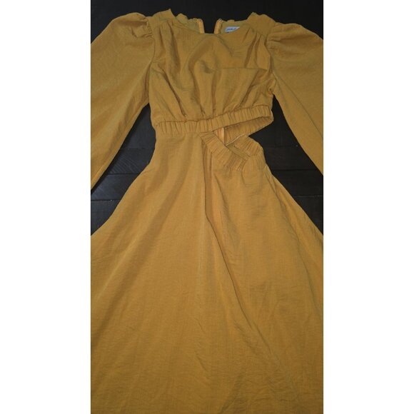 Petal and Pup Yellow Mariga Long Sleeve Midi Dress Size XS. HL9 - Picture 1 of 3
